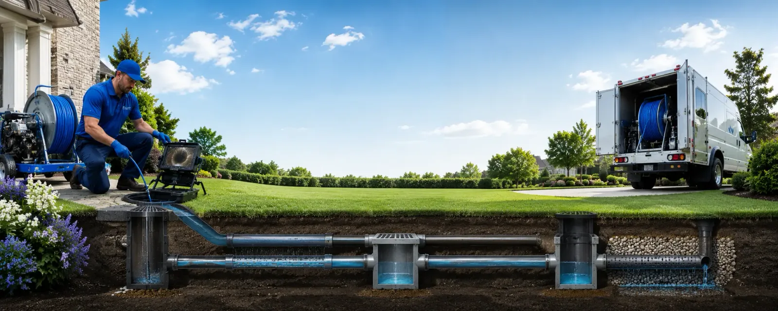 Outdoor drain cleaning information for Milroy, IN